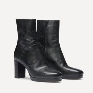 NEW ba&sh Vintage Style Heeled Black Boot Size 39 IT / 8.5 US